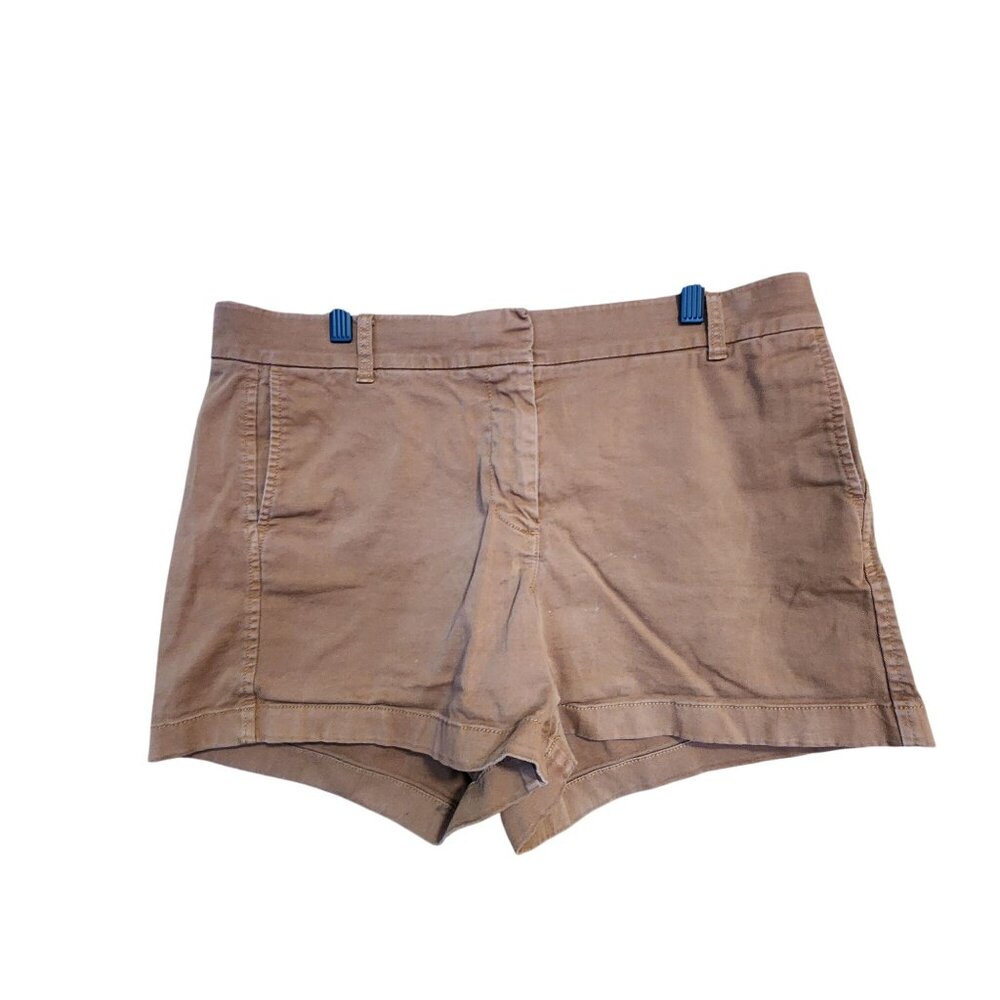 J Crew 4" stretch chino shorts Brown Womens Size 12